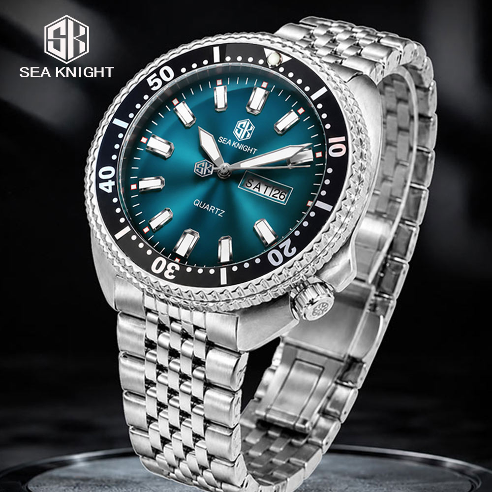 Smartwatch Luxury Watches For Men - SEA KNIGHT Jam Tangan Quartz Bisnis