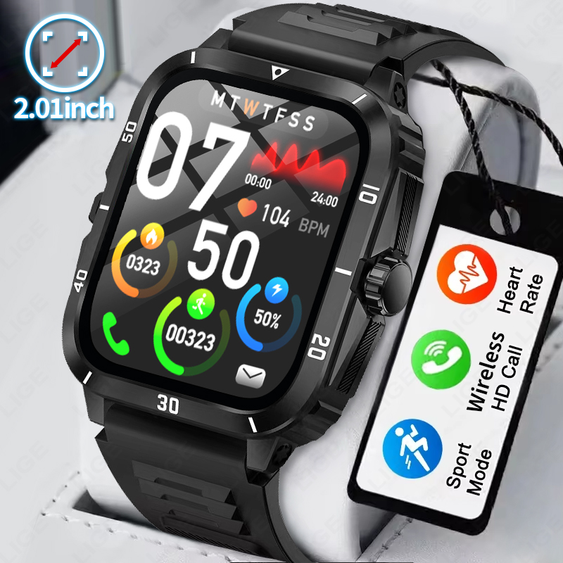 Smartwatch Latest Watches For Men - Jam Tangan Pintar Layar 2.01 Panggilan