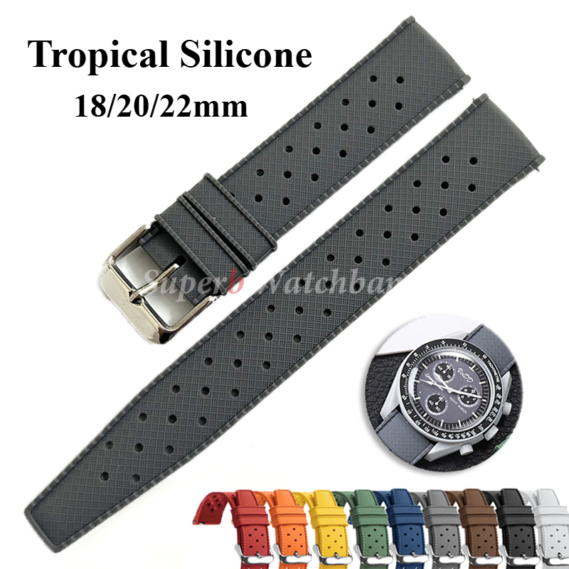 Seiko Watches Smartwatch - Tali Jam Tangan Silikon Tropis Tali