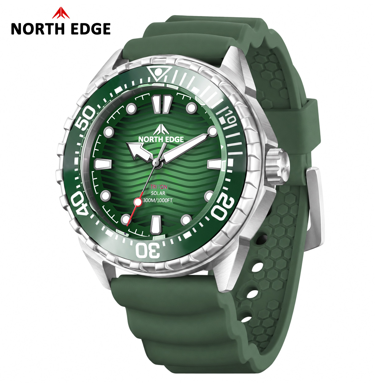 Solar Powered Watch - NORTH EDGE 2026 TRITON Baru Jam