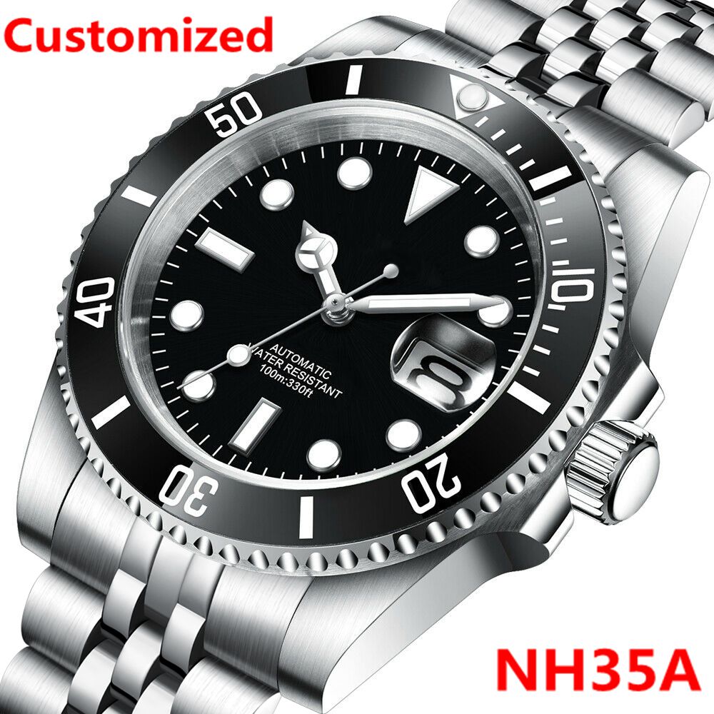 Waterproof Diving Watch - Logo DIY 40MM Jam Tangan Menyelam