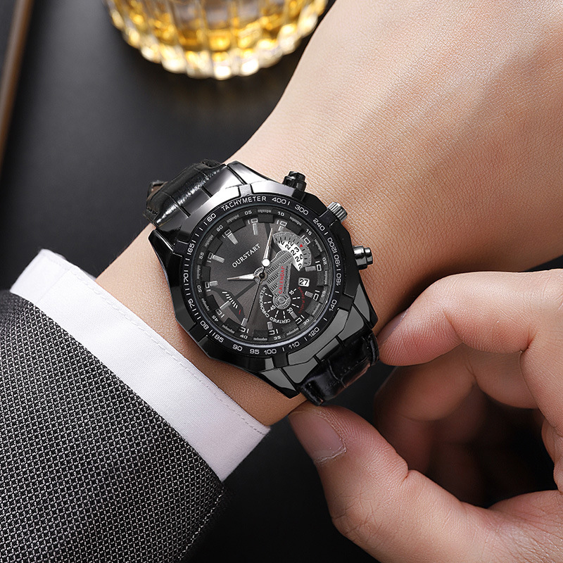 Smartwatch Luxury Watches For Men - Jam Tangan Quartz Pria Kalender Klasik