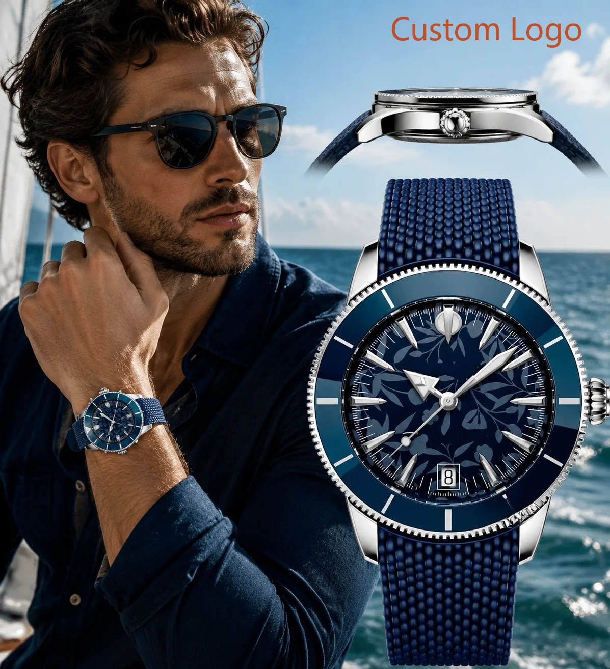 Waterproof Diving Watch - Jam Tangan Otomatis Menyelam 46Mm Pria