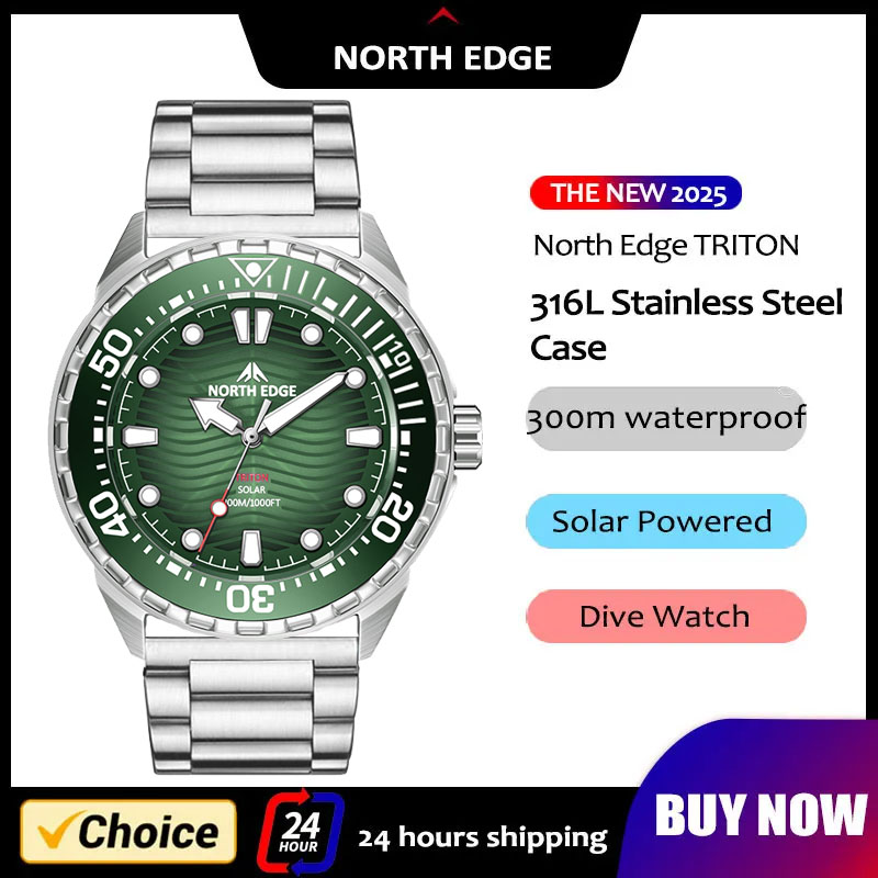Solar Powered Watch - Jam Tangan Selam Tenaga Surya NORTH