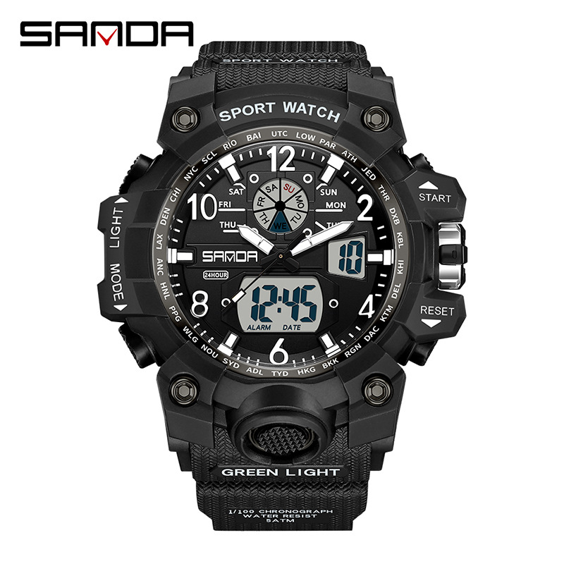 Solar Powered Watch - Sanda jam tangan olahraga militer anak