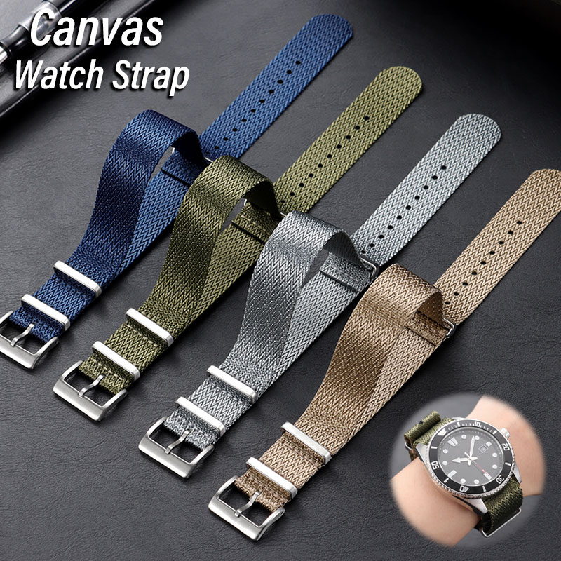 Seiko Watches Smartwatch - Tali Jam Tangan Nilon Kanvas 18Mm