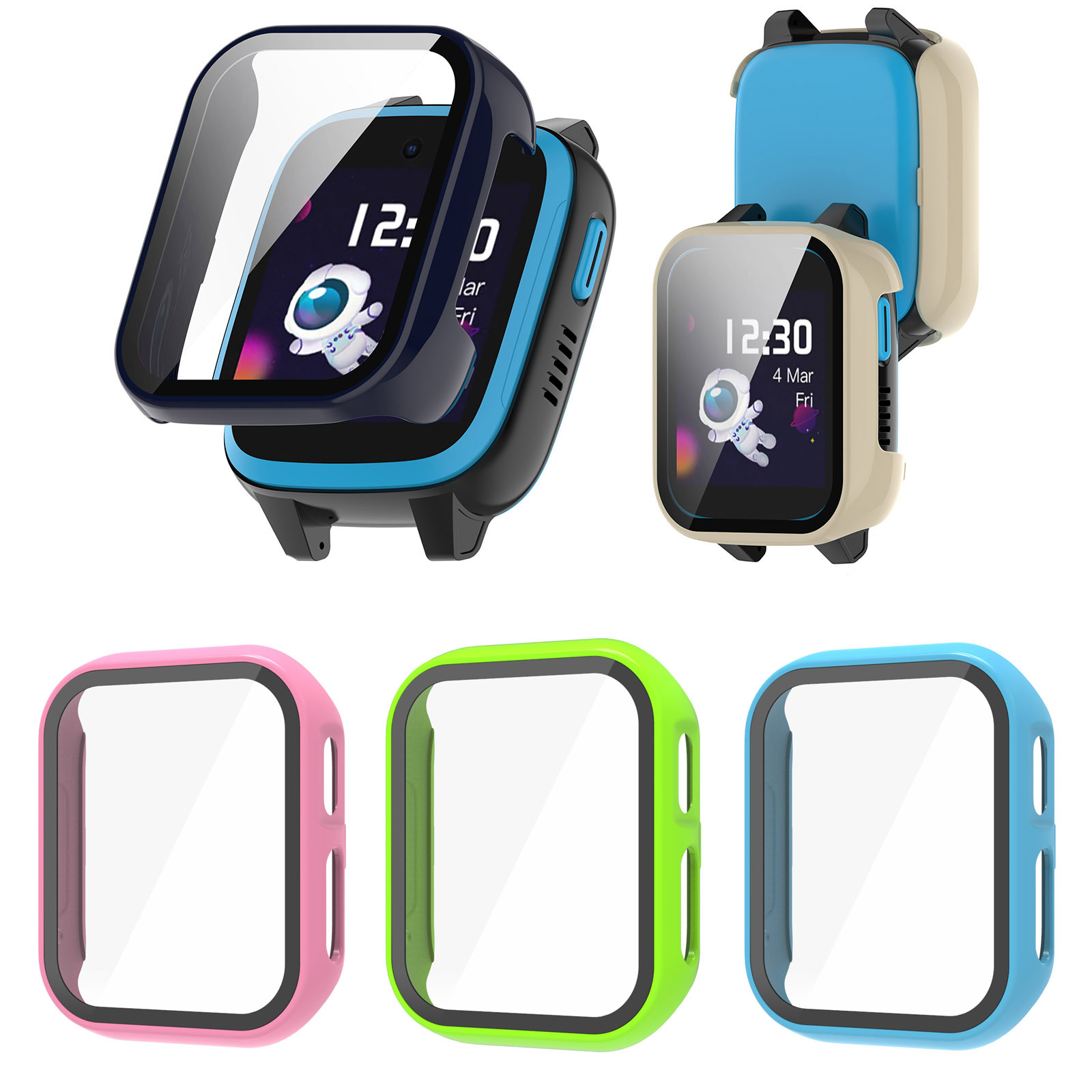 Smartwatch Watches Kids - Casing Film pelindung layar kaca cangkang