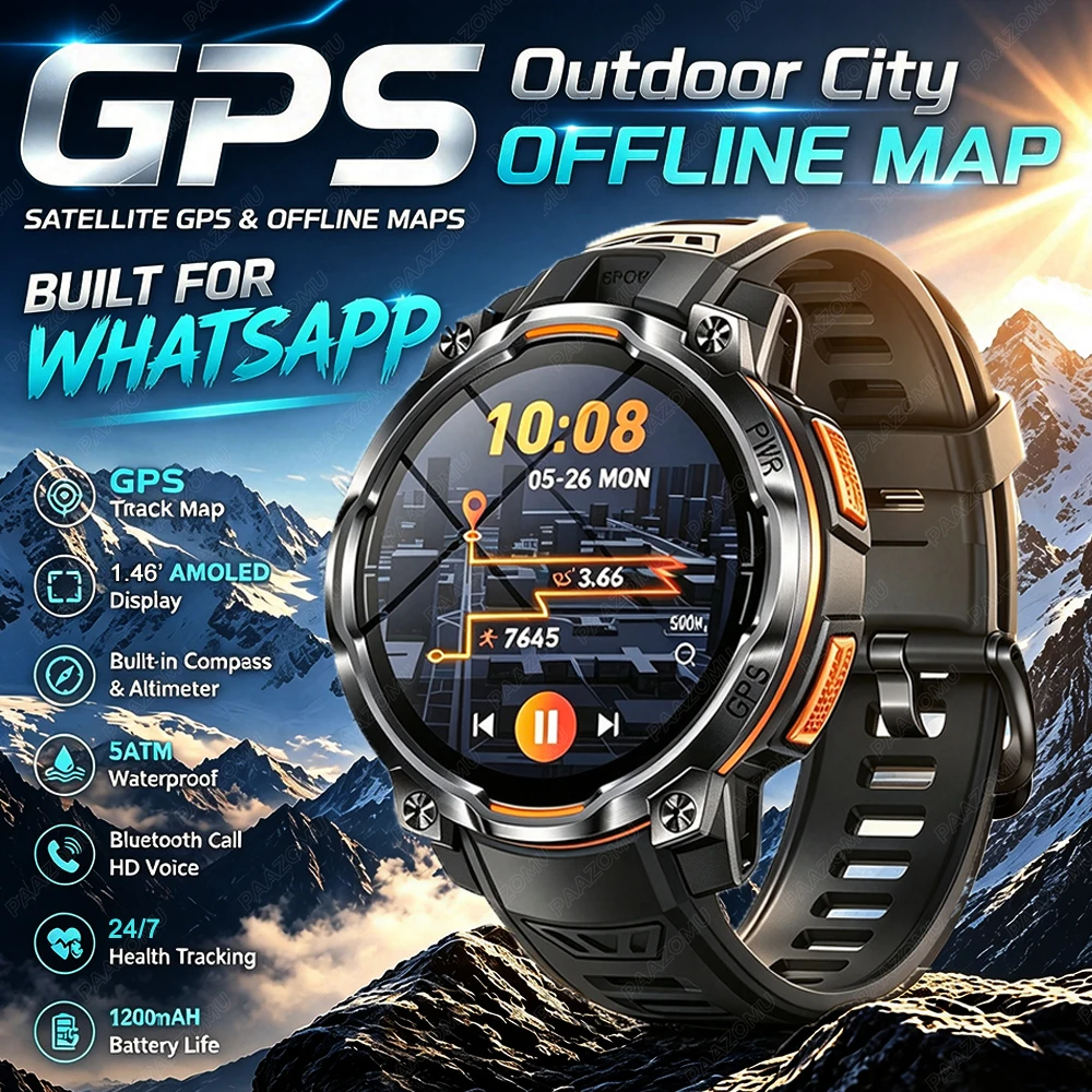 Smartwatch Watch Whatsapp - Jam Tangan Pintar Pria 2026 dengan