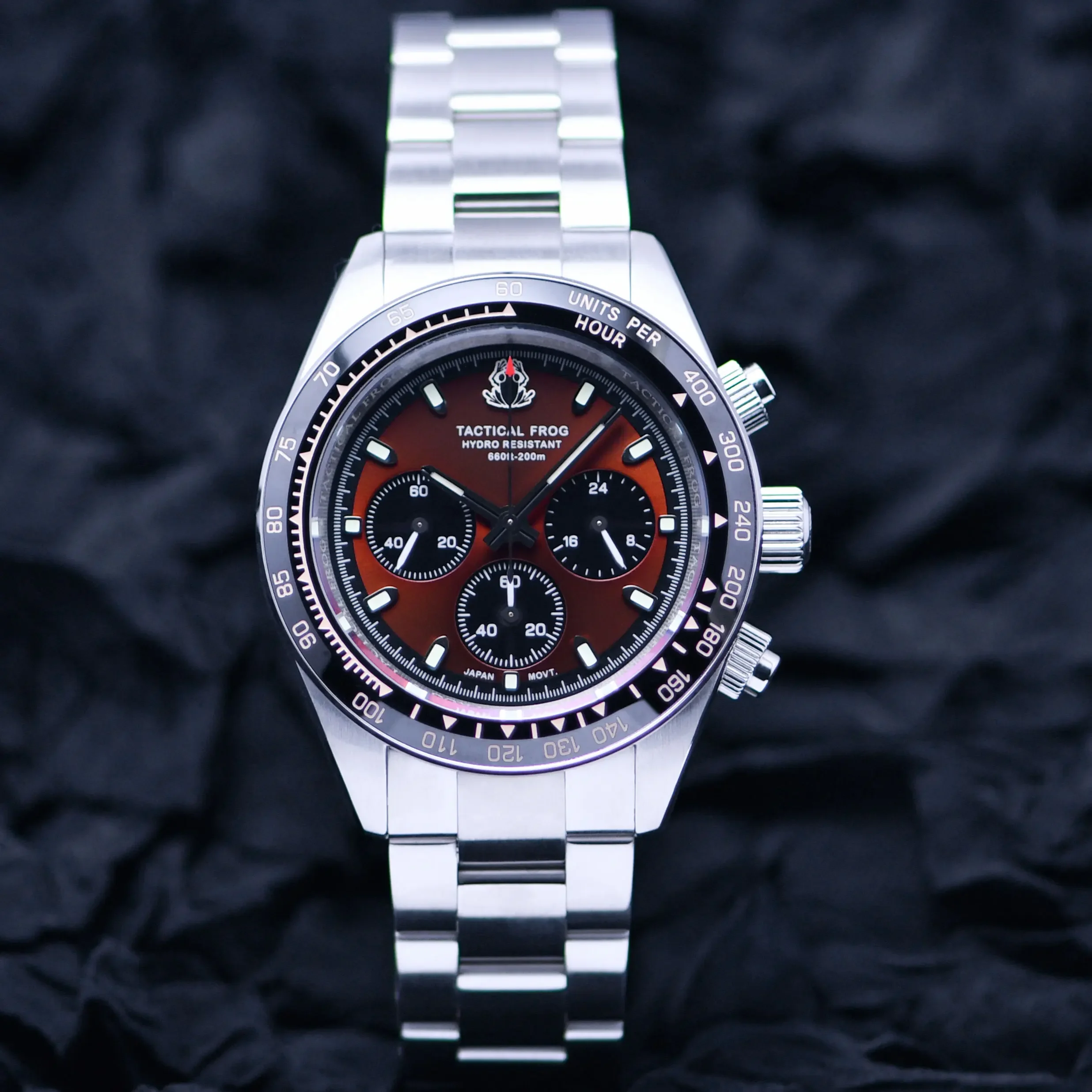 Solar Powered Watch - Jam Tangan Waktu Pria Katak Taktis