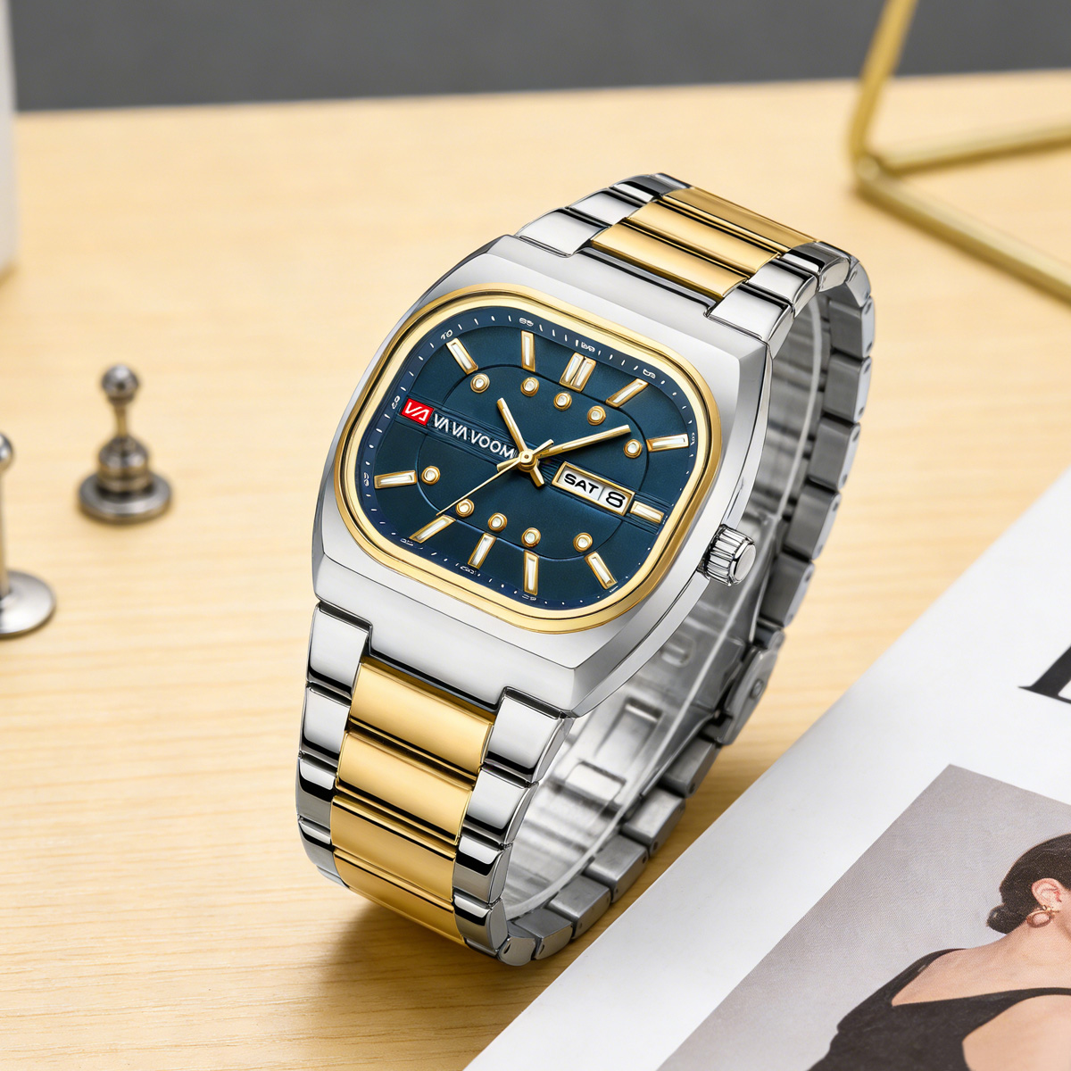 Jam Tangan Pria Quartz Desain  - Waterproof Diving Watch ulasan dan harga