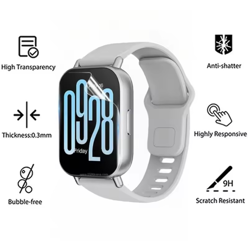 1-5 Buah Film Hidrogel Jam Tan - Watch Redmi ulasan dan harga