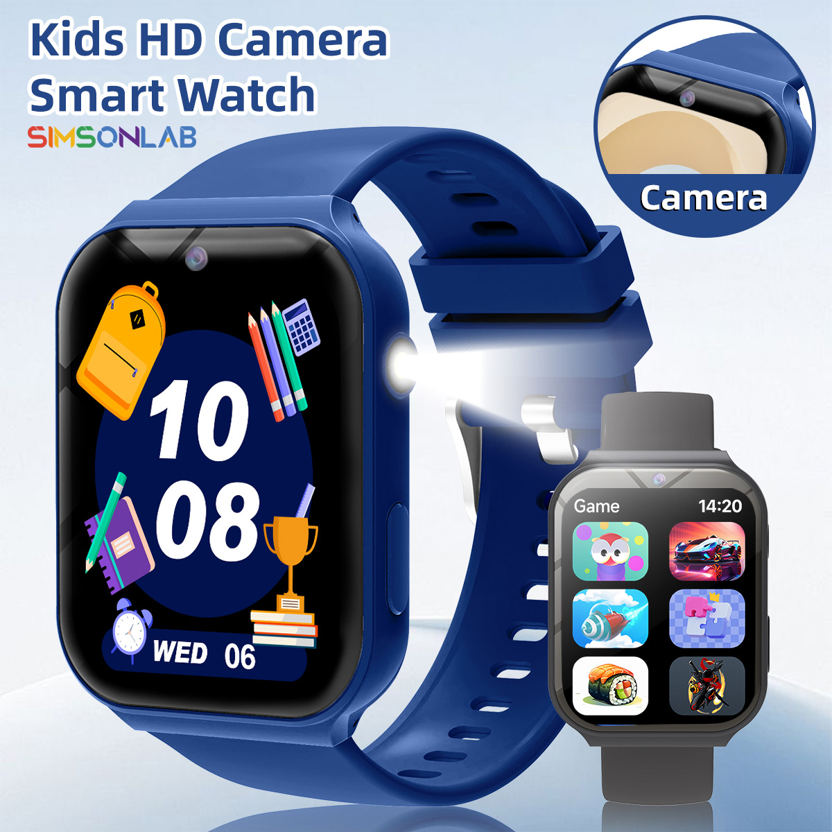 Jam Tangan Pintar Anak HD Kame - Smartwatch Watches Birthday Gift For Boys ulasan dan harga