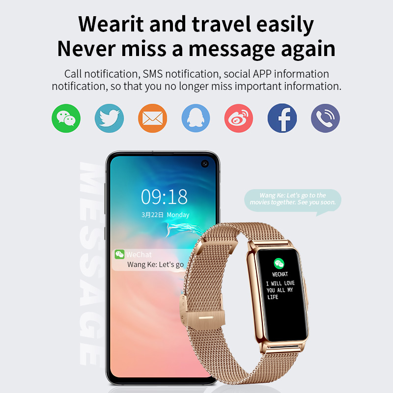 LIGE jam tangan pintar monitor - Smartwatch Watches Brands For Women ulasan dan harga