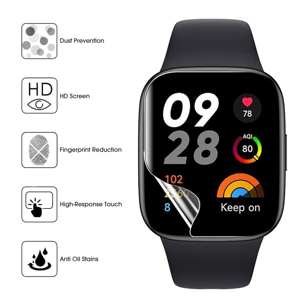 3/6 buah hidrogel Film pelindu - Watch Redmi ulasan dan harga