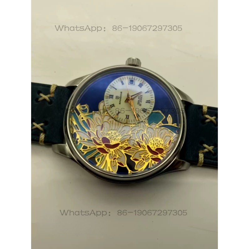 Jam tangan mekanis otomatis be - Leather Watch Strap ulasan dan harga