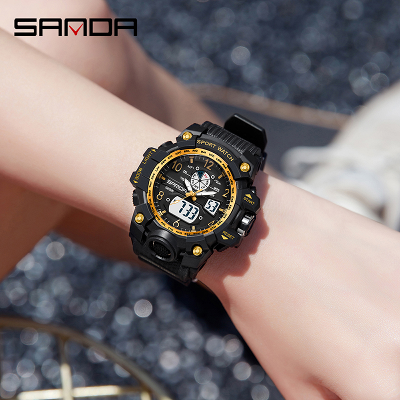 Sanda jam tangan olahraga mili - Solar Powered Watch ulasan dan harga