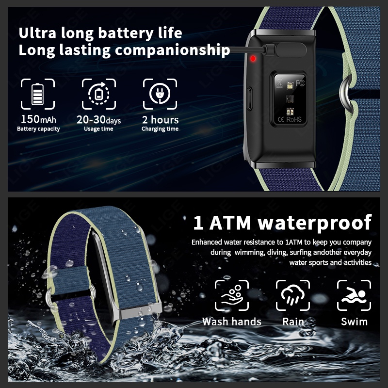 Gelang Kesehatan Cerdas, Pelac - Smartwatch Latest Watches For Men ulasan dan harga