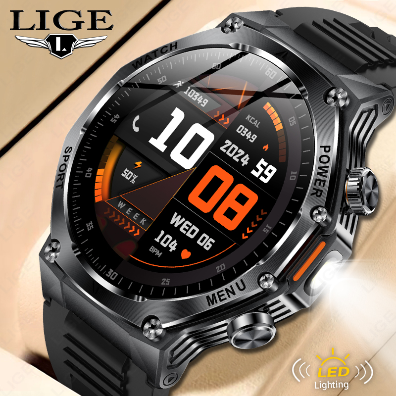 LIGE Jam Tangan Pintar Pria Ba - Smartwatch Latest Watches For Men ulasan dan harga