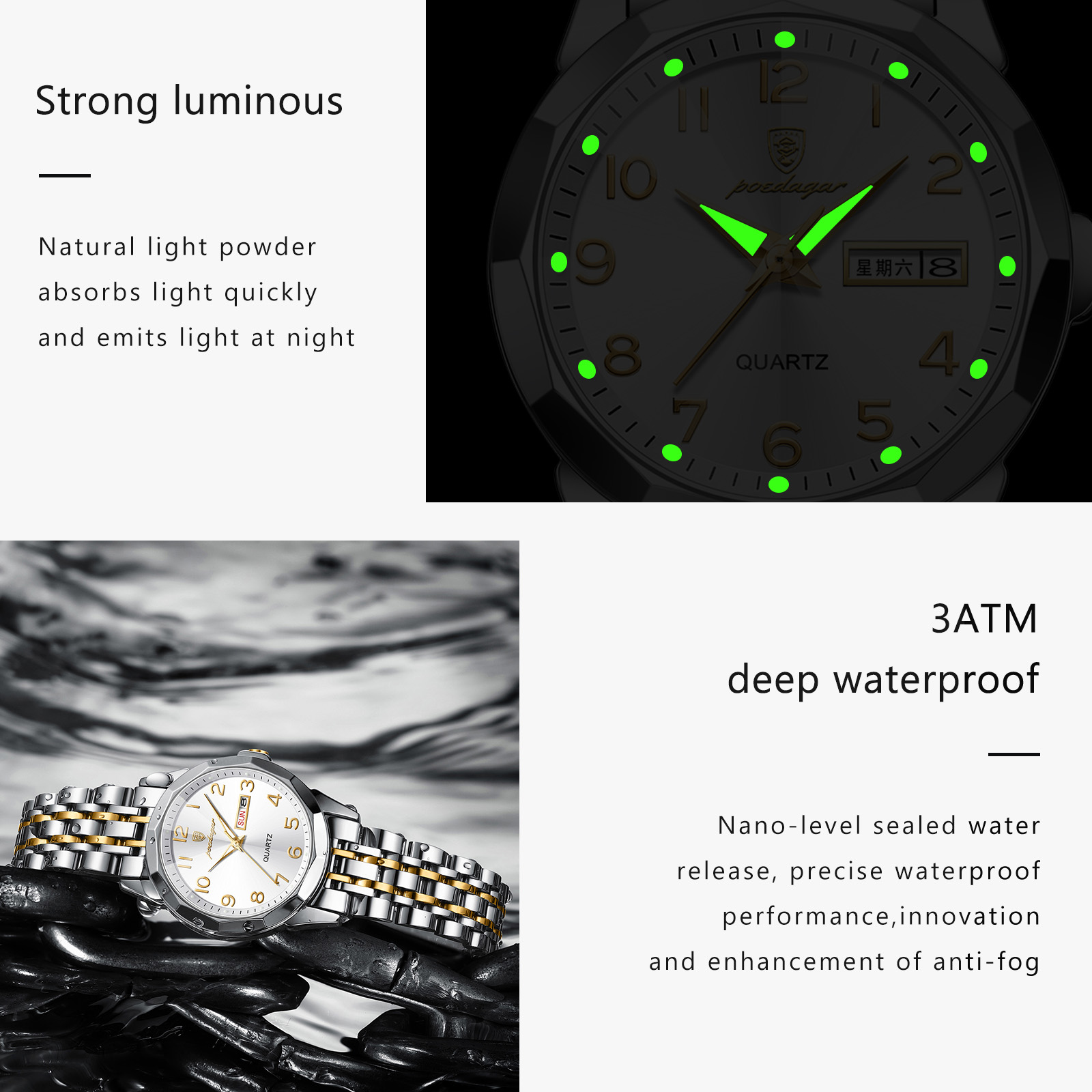 Jam Tangan Wanita POEDAGAR Ele - Waterproof Diving Watch ulasan dan harga